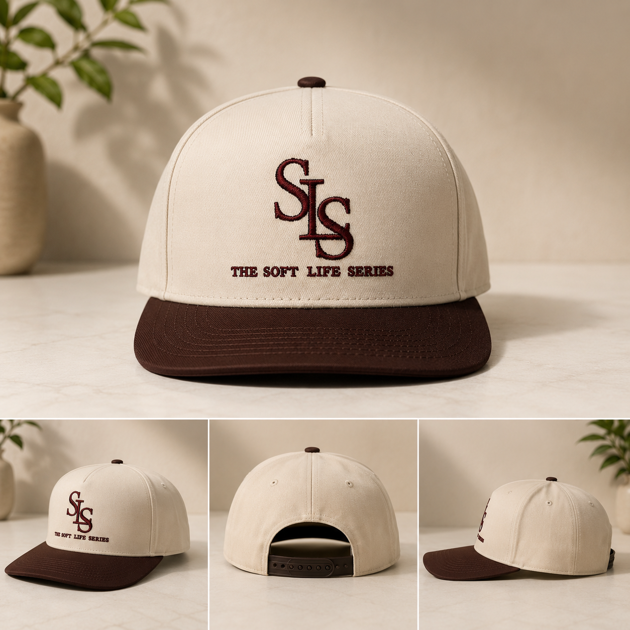 Signature SLS SnapBack in Chocolate